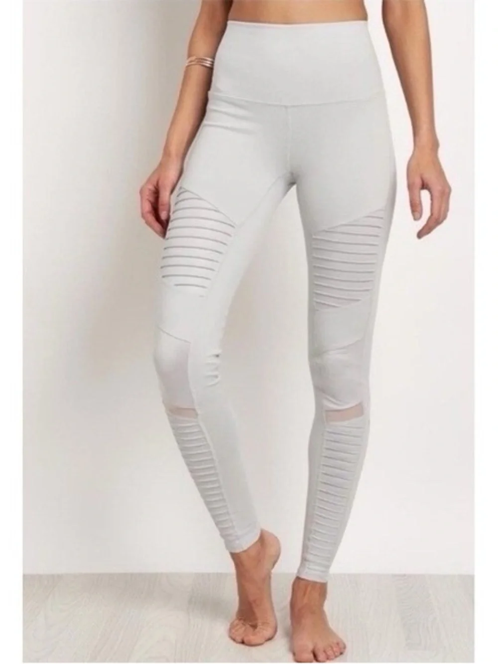 ALO Yoga High Waist Moto Leggings Alloy Gray S